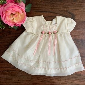 Vintage style baby dress, size 6-9Mo